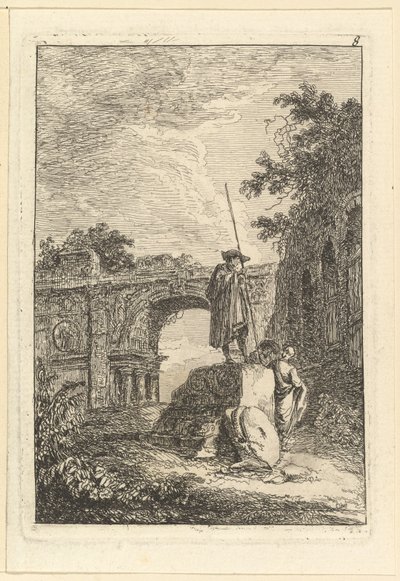 Triumfbuen.n.d. av Hubert Robert
