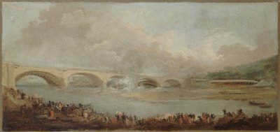 Åpningen av Neuilly-broen, 22. september 1772, mellom 1772 og 1775 (olje) av Hubert Robert