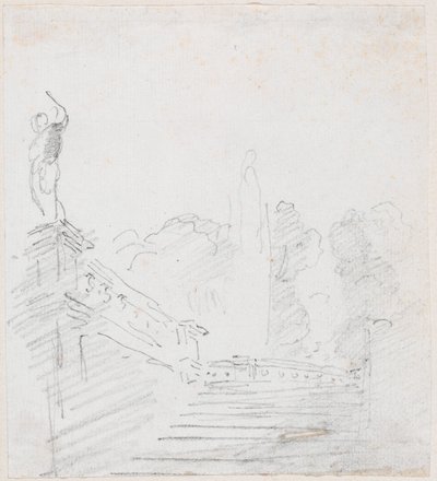 Monumental trapp av Hubert Robert