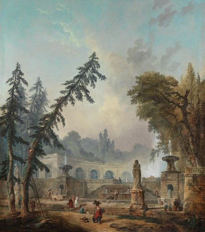Parklandskap av Hubert Robert
