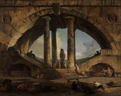 Romersk fantasivedute av Hubert Robert