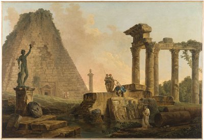 Romerske ruiner av Hubert Robert