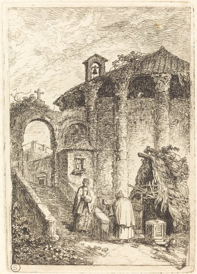 Det gamle tempelet av Hubert Robert