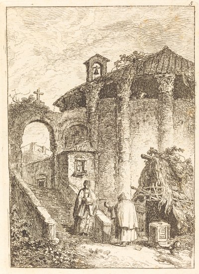 Det gamle tempelet av Hubert Robert