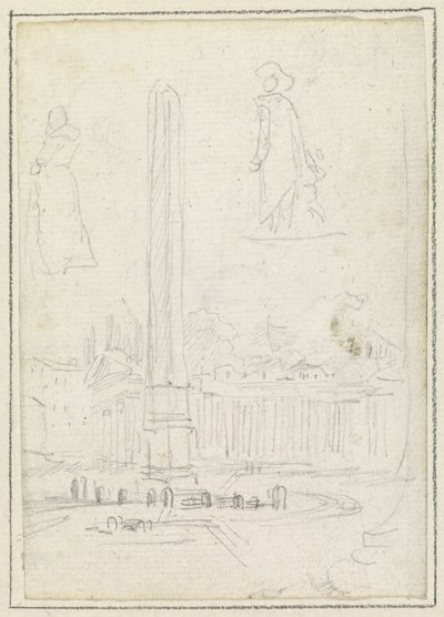Obelisken på Petersplassen av Hubert Robert