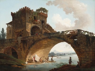 Ponte Salario, ca. 1775 av Hubert Robert