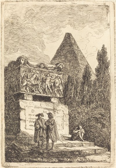 Sarkofagen av Hubert Robert