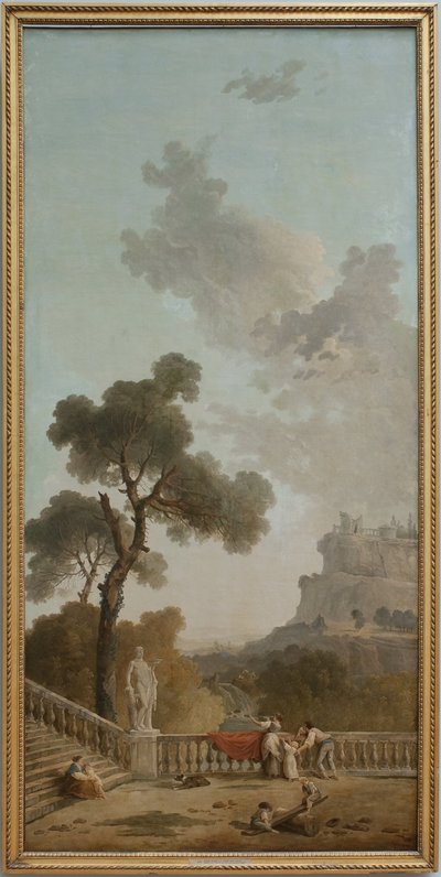 Utsikt fra en terrasse av Hubert Robert