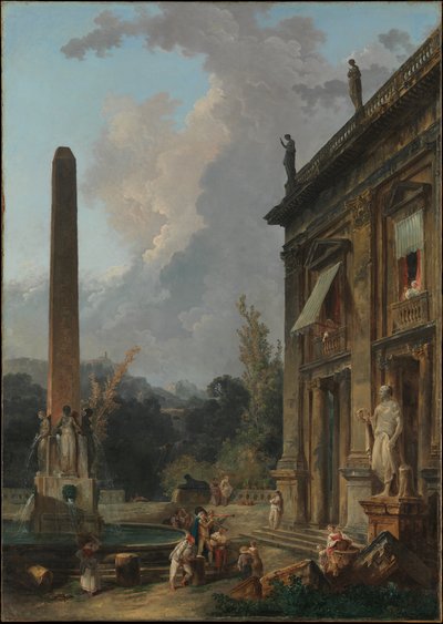 Vandrende minstreler av Hubert Robert