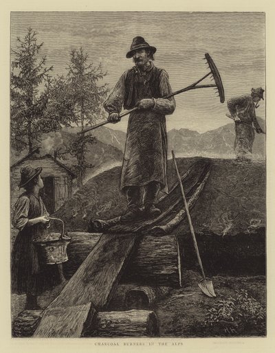 Kullbrennere i Alpene av Hubert von Herkomer