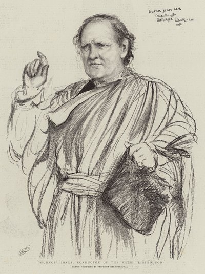 Gurnos Jones, dirigent for den walisiske Eisteddfod av Hubert von Herkomer
