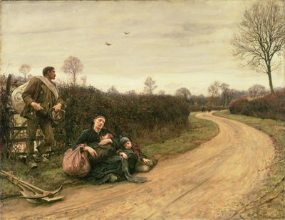 Harde tider av Hubert von Herkomer
