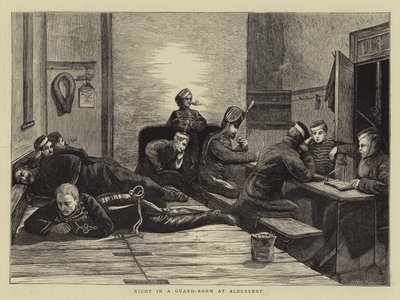 Natt i et vaktrom på Aldershot av Hubert von Herkomer