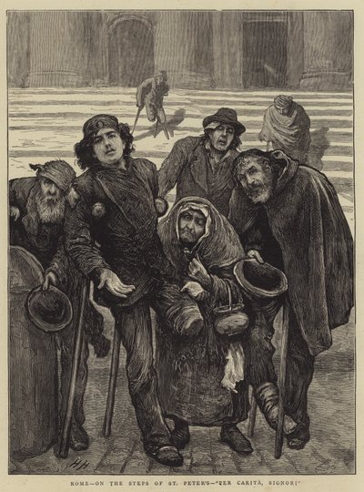 Roma, på trappen til Peterskirken, Per Carita, Signori av Hubert von Herkomer