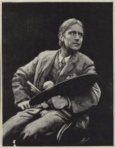 Selvportrett av den britiske kunstneren Hubert Herkomer av Hubert von Herkomer