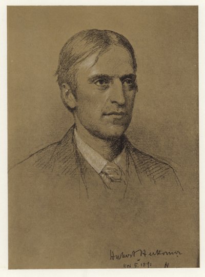 Selvportrett av Hubert Herkomer av Hubert von Herkomer