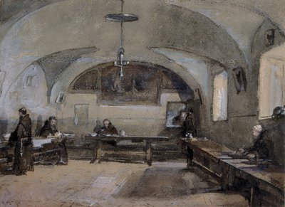 Interiøret i Capuchin-klosteret i Albano av Hugh Carter