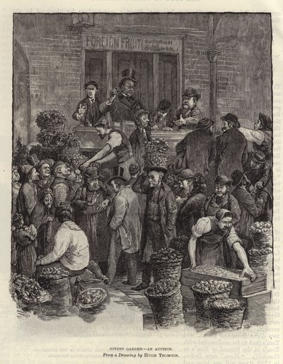 Covent Garden - en auksjon av Hugh Thomson