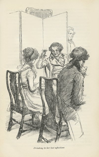 Drikker til hennes beste hengivenhet, 1896 av Hugh Thomson