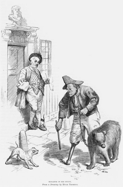 Hogarth i studiet sitt av Hugh Thomson