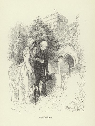 Illustrasjon for Amos Barton av George Eliot av Hugh Thomson