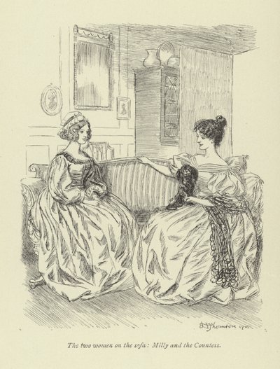Illustrasjon for Amos Barton av George Eliot av Hugh Thomson