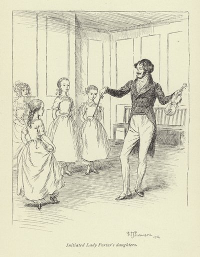 Illustrasjon for Amos Barton av George Eliot av Hugh Thomson