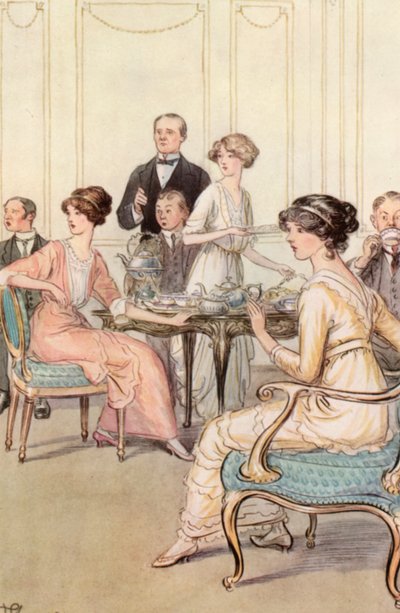 Illustrasjon for J M Barrie The Admirable Crichton av Hugh Thomson