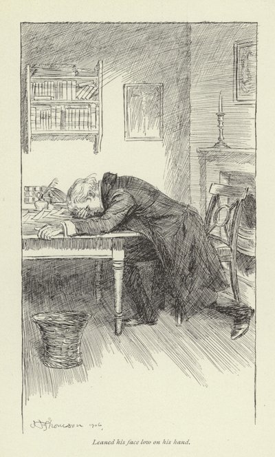 Illustrasjon for Janets Repentance av George Eliot av Hugh Thomson