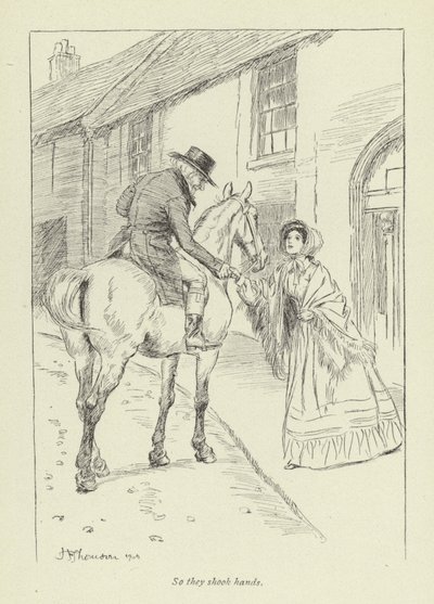Illustrasjon for Janets Repentance av George Eliot av Hugh Thomson