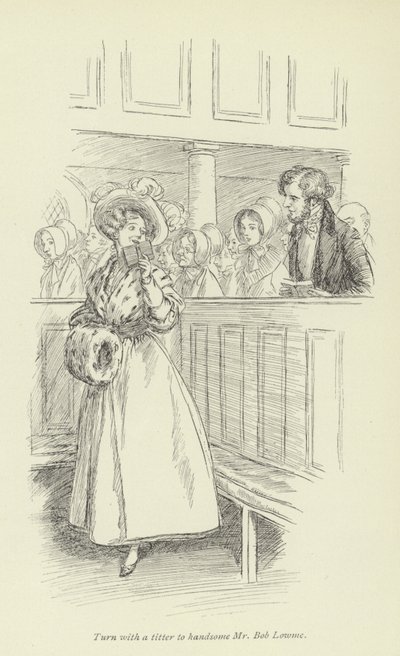 Illustrasjon for Janets Repentance av George Eliot av Hugh Thomson