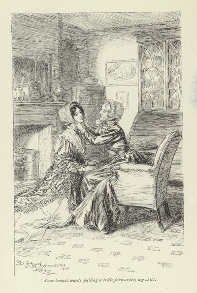 Illustrasjon for Janets Repentance av George Eliot av Hugh Thomson