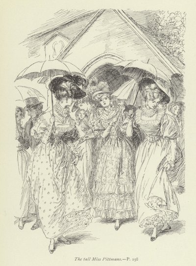 Illustrasjon for Janets Repentance av George Eliot av Hugh Thomson