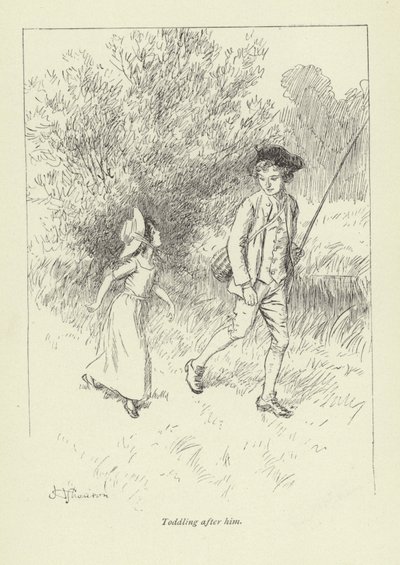 Illustrasjon for Mr Gilfils Love Story av George Eliot av Hugh Thomson