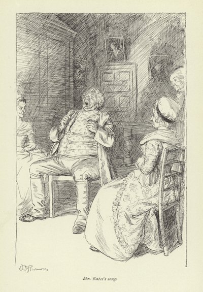 Illustrasjon for Mr Gilfils Love Story av George Eliot av Hugh Thomson