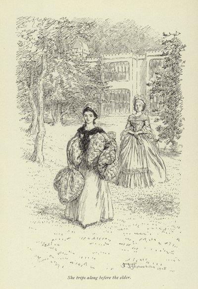 Illustrasjon for Mr Gilfils Love Story av George Eliot av Hugh Thomson