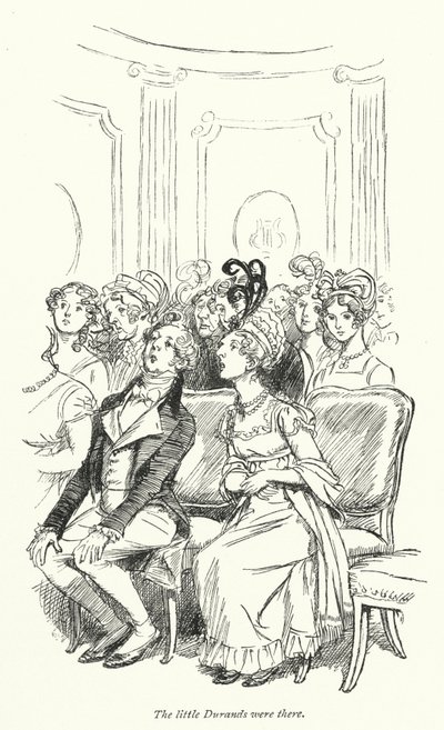 Illustrasjon for Persuasion av Jane Austen (litho) av Hugh Thomson