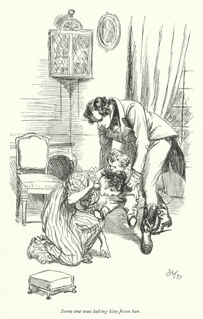 Illustrasjon for Persuasion av Jane Austen (litho) av Hugh Thomson