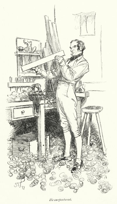 Illustrasjon for Persuasion av Jane Austen (litho) av Hugh Thomson