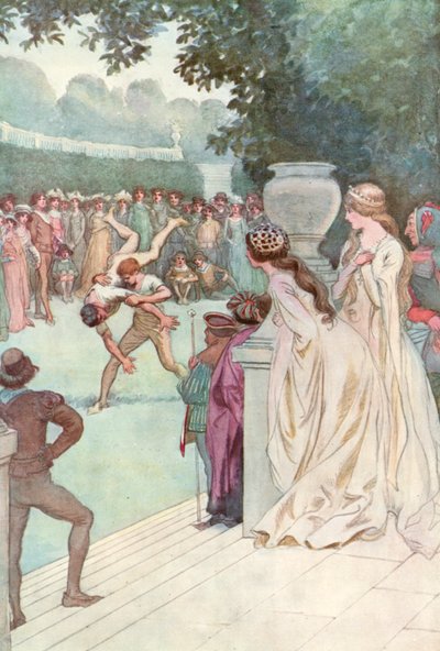 Illustrasjon for Shakespeares som du liker det av Hugh Thomson