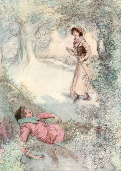 Illustrasjon for Shakespeares som du liker det av Hugh Thomson