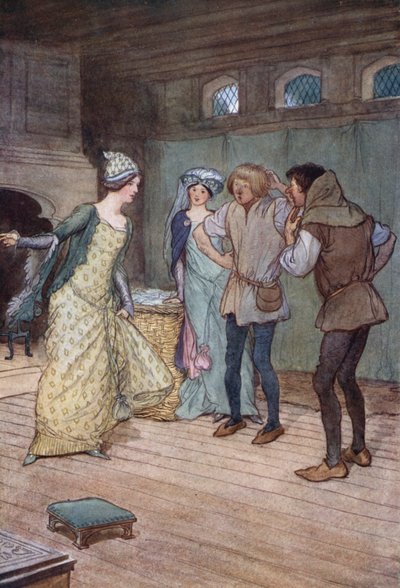 Illustrasjon for The Merry Wives of Windsor av Hugh Thomson