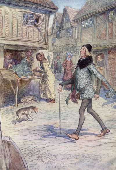 Illustrasjon for The Merry Wives of Windsor av Hugh Thomson