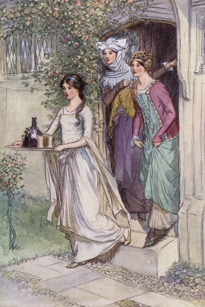Illustrasjon for The Merry Wives of Windsor av Hugh Thomson