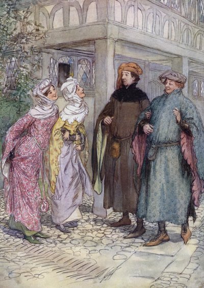 Illustrasjon for The Merry Wives of Windsor av Hugh Thomson