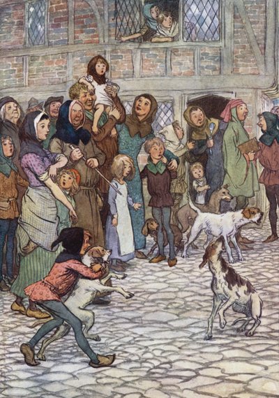 Illustrasjon for The Merry Wives of Windsor av Hugh Thomson