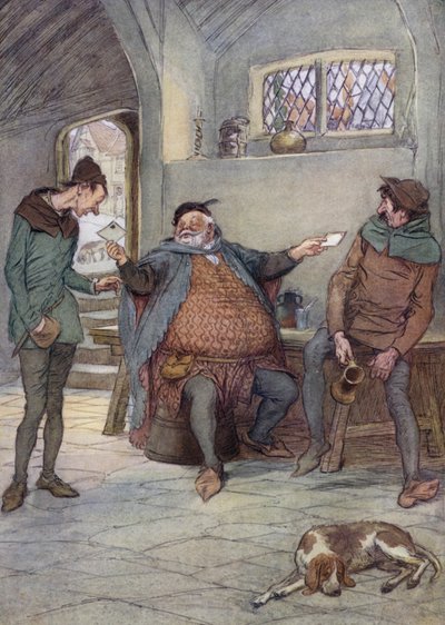 Illustrasjon for The Merry Wives of Windsor av Hugh Thomson
