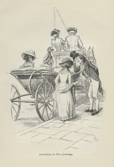 Introdusert for fru Jennings, 1896 av Hugh Thomson