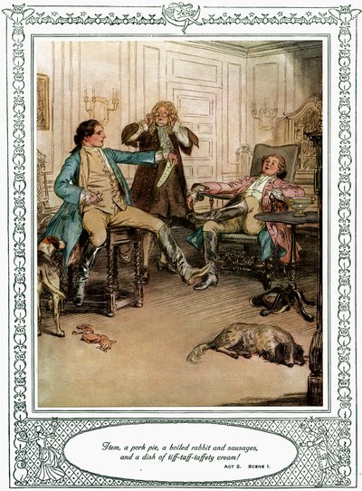Oliver Goldsmiths skuespill She Stoops to Conquer av Hugh Thomson