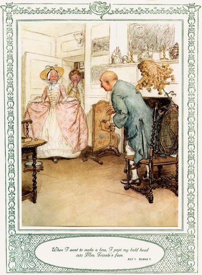 Oliver Goldsmiths skuespill She Stoops to Conquer av Hugh Thomson